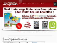 Tablet Screenshot of foto-springmann.de